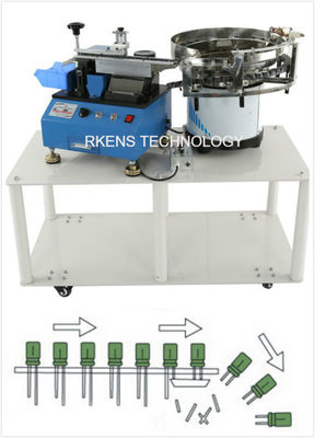 China Radial Capacitor Lead Cutting Machine AC 220V/110V With Automatic Feeding Drum supplier