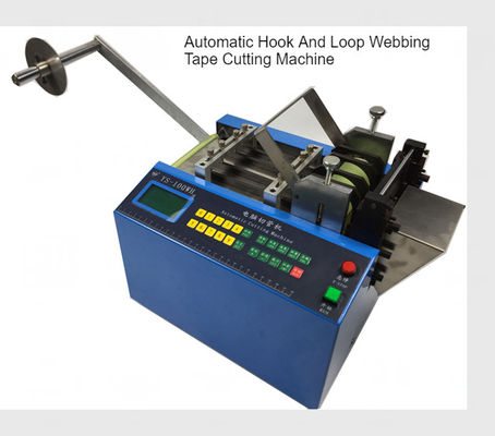 China Hook Loop Velcro Webbing Cutting Machine Cold Blade 0.1-9999MM Length Adjustable supplier