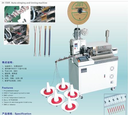 China 5-line automatic wire cutting stripping crimping and tinning machine supplier