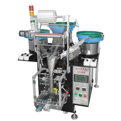 China Automatic screw and parts packing machine with feeding counting and making bag feature supplier